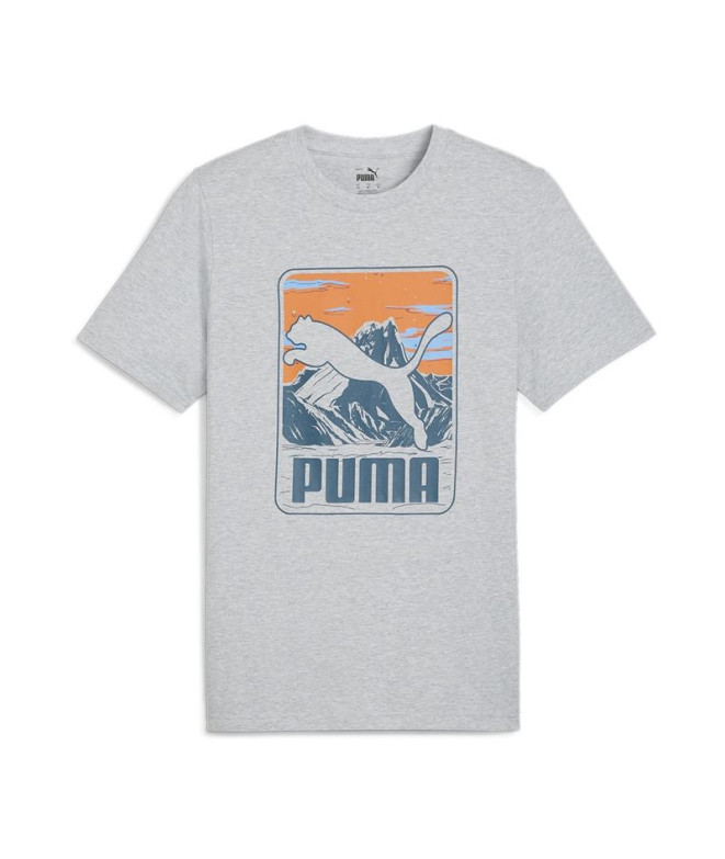 Camiseta Puma GRAPHICS Cinza montanha Homem