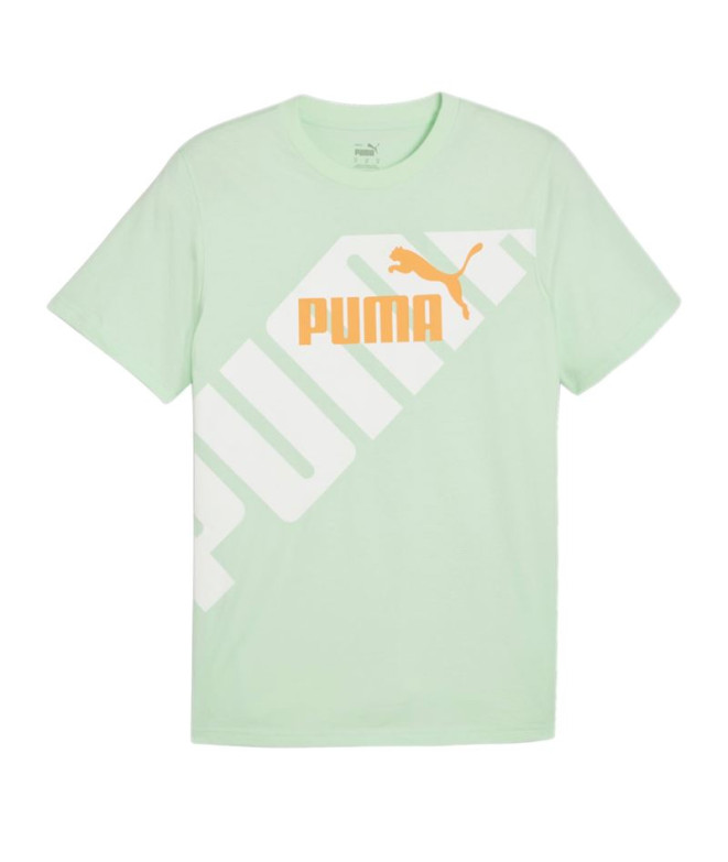 T-shirt Puma POWER Graphic Vert Homme