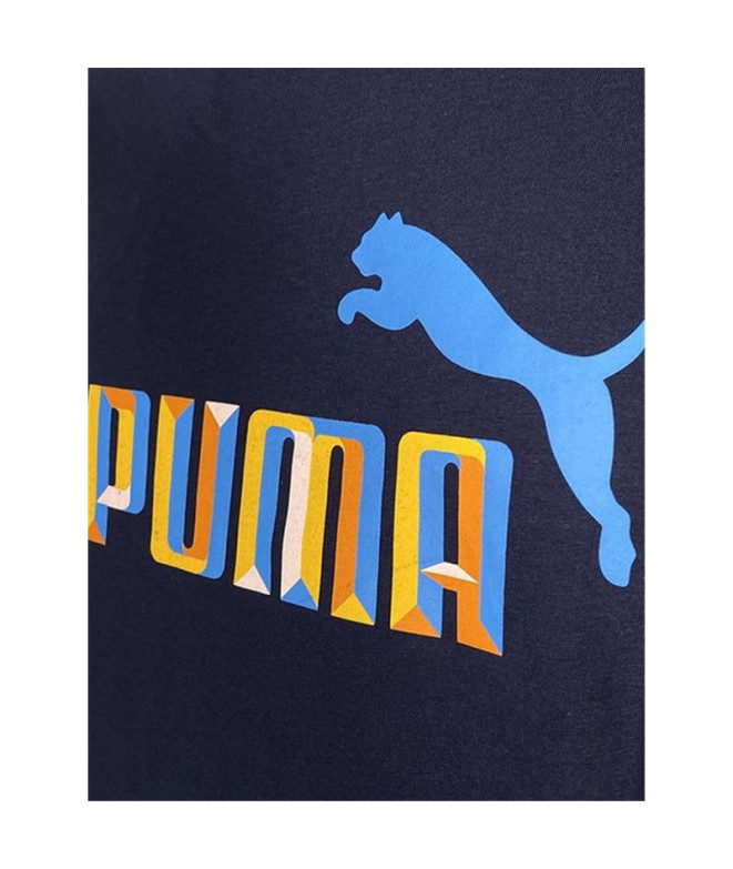 Camiseta Puma Daily 3.0 azul-marinho Homem