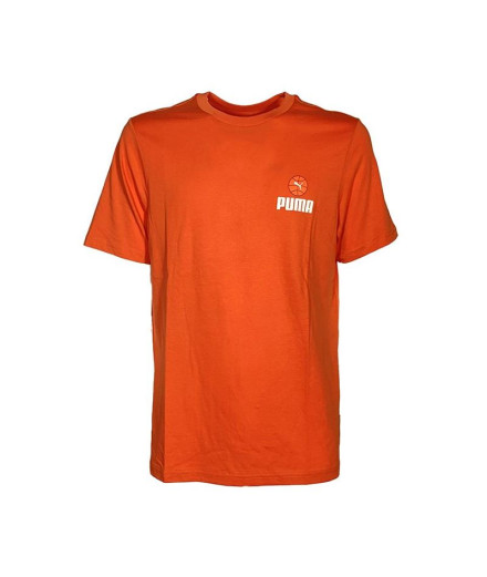 Camiseta Homem Puma Chilli Powder Laranja Camiseta Homem Puma Chilli Powder Laranja