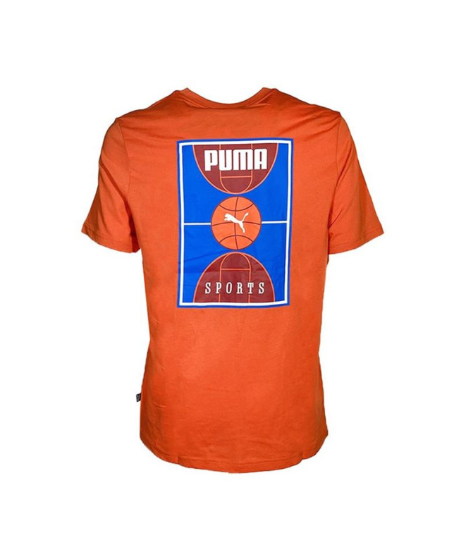 Camiseta Homem Puma Chilli Powder Laranja