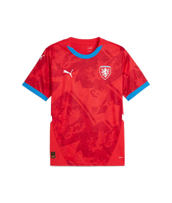 Camiseta Futebol Homem de Puma Réplica Checa 2024 Vermelho