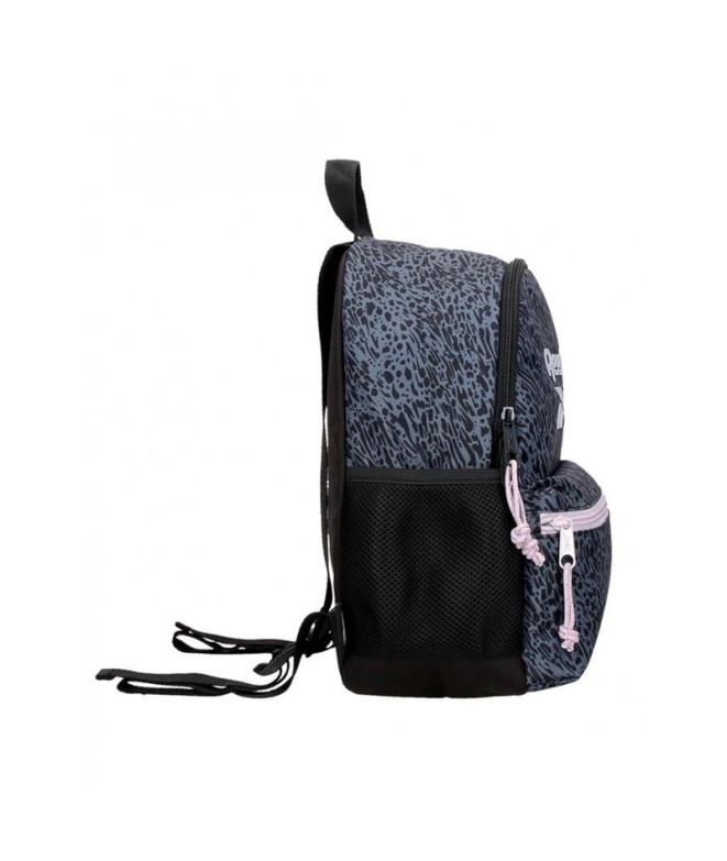Mochila de paseo Reebok Leopard 32 cm negro