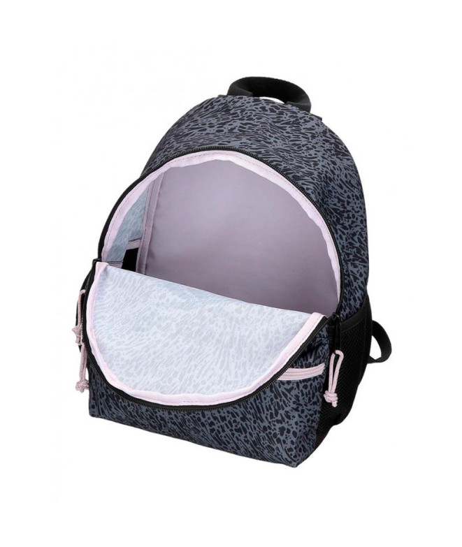 Mochila de paseo Reebok Leopard 32 cm negro