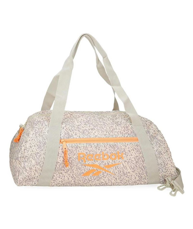 Sac de deporte Reebok Léopard 55 cm beige