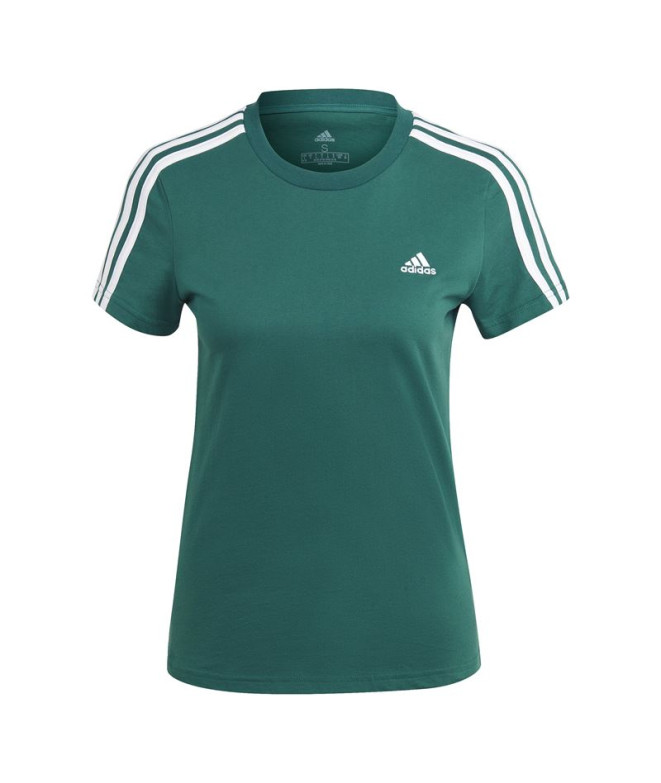 T-shirt adidas 3 bandes Femme Vert