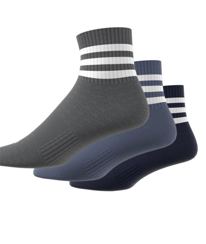 Chaussettes adidas Sportswear 3 Stripes Mid 3P