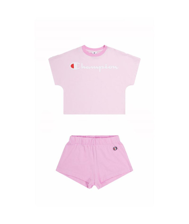 Conjunto Champion Set Menina Rosa