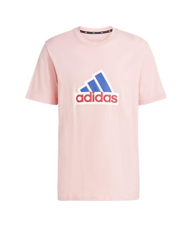 Camiseta adidas Future Icons Bos Oly Homem Rosa