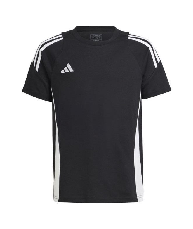 Camiseta de Futebol adidas Tiro24 Infantil Preto