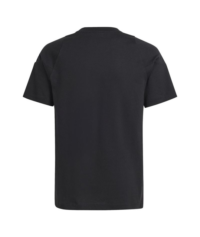 Camiseta de Futebol adidas Tiro24 Infantil Preto
