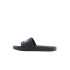 Tongs Munich Flat Slider 3D Logo Homme Noir