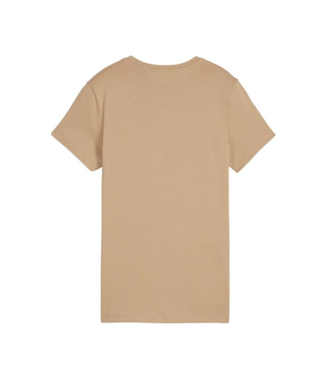 Camiseta Puma Essentials + Bordado Castanho Mulher
