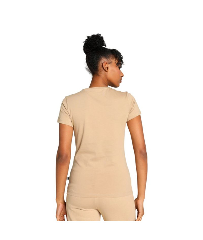 Camiseta Puma Essentials + Bordado Castanho Mulher