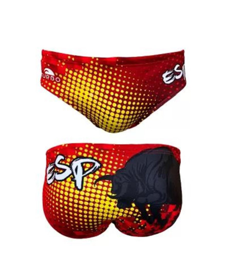 Bañador Waterpolo Turbo Esp- Toro Rojo