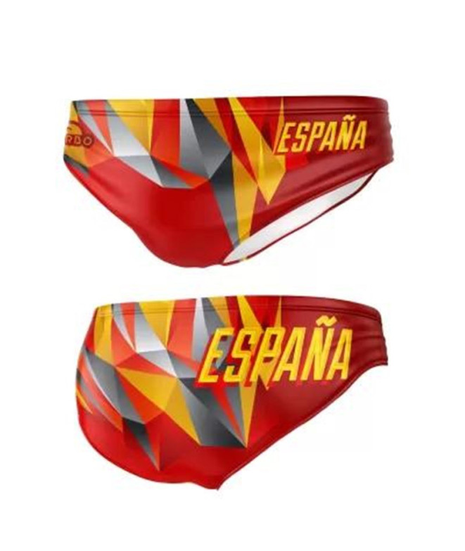 Maillot de bain Waterpolo Turbo Espagne Rays Rouge