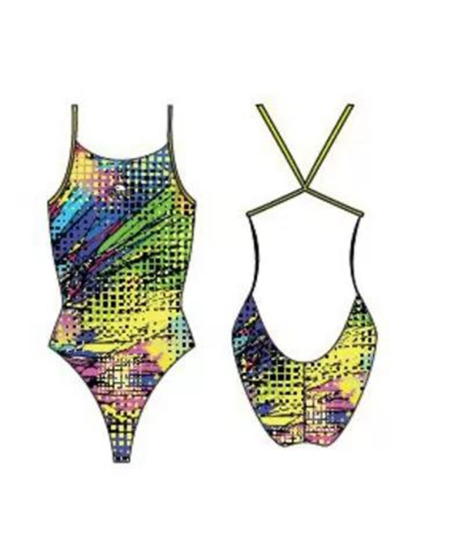 Maillot de bain Natation Turbo Femme Kryptonite ( (Pro-Racer) Jaune