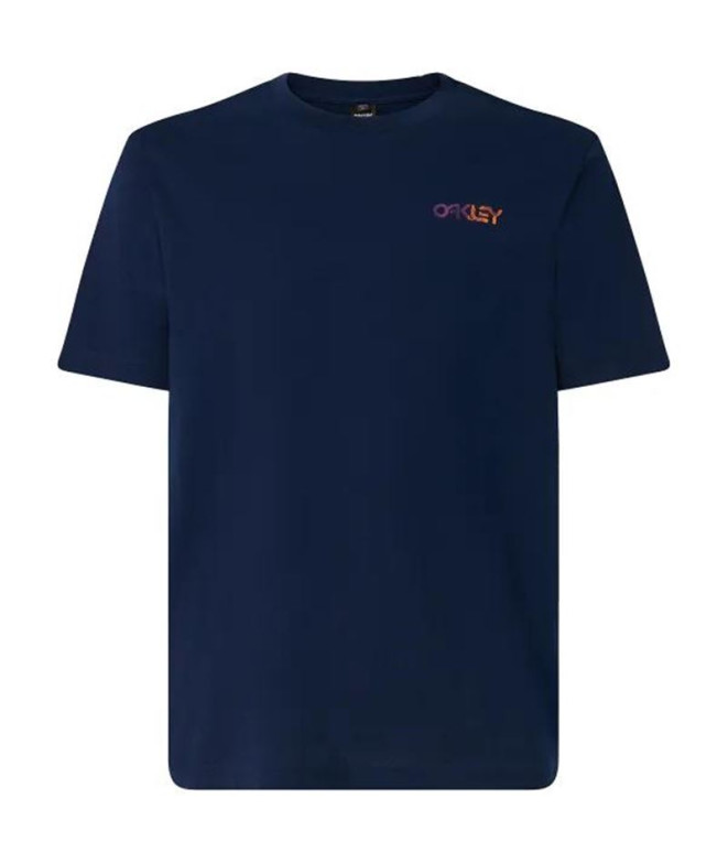 T-shirt Oakley Fingerprint B1B bleu marine Homme