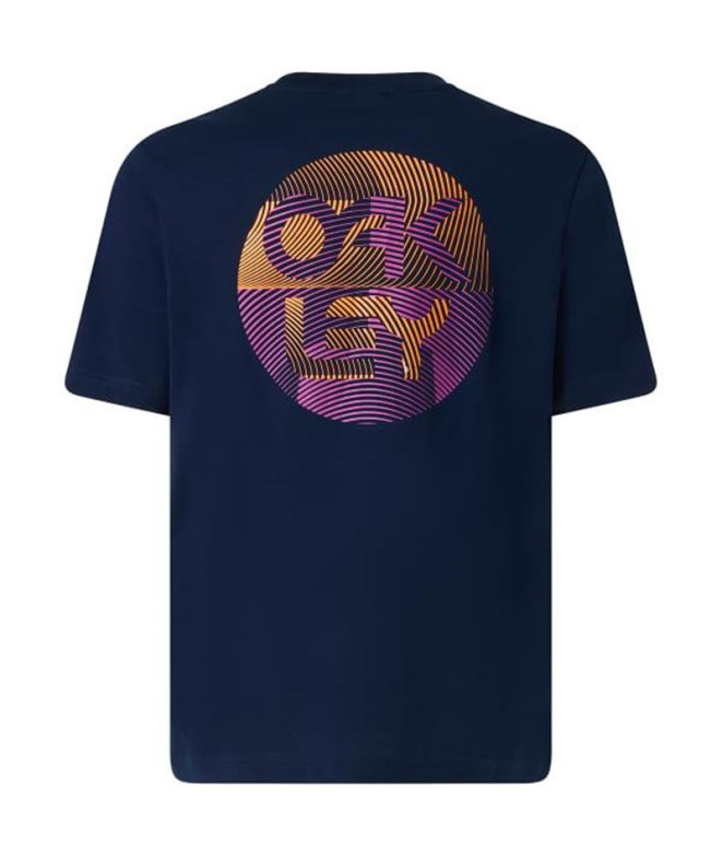Camiseta Oakley Fingerprint B1B Azul-marinho Homem
