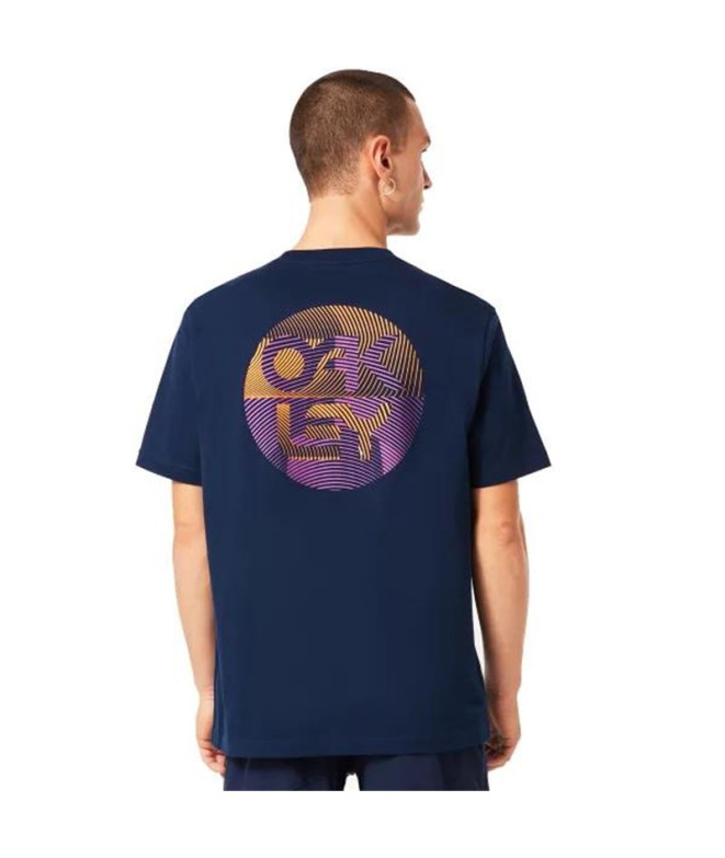T-shirt Oakley Fingerprint B1B bleu marine Homme