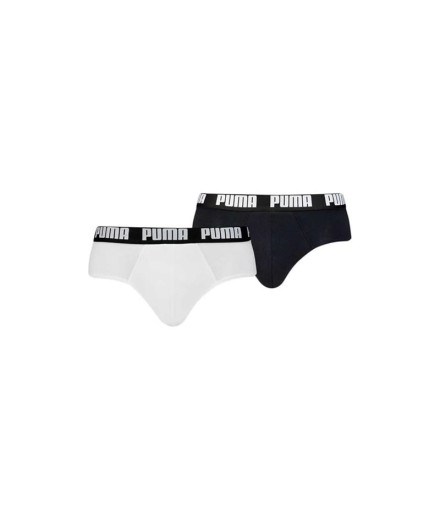Slip de Puma Everyday 2P Homme Blanc/Noir