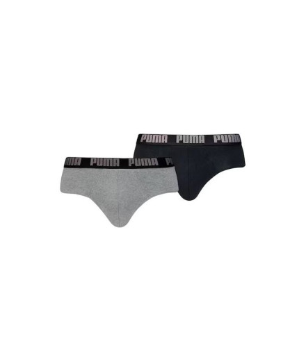 Calzoncillos de Puma Everyday 2P Hombre Gris/Negro