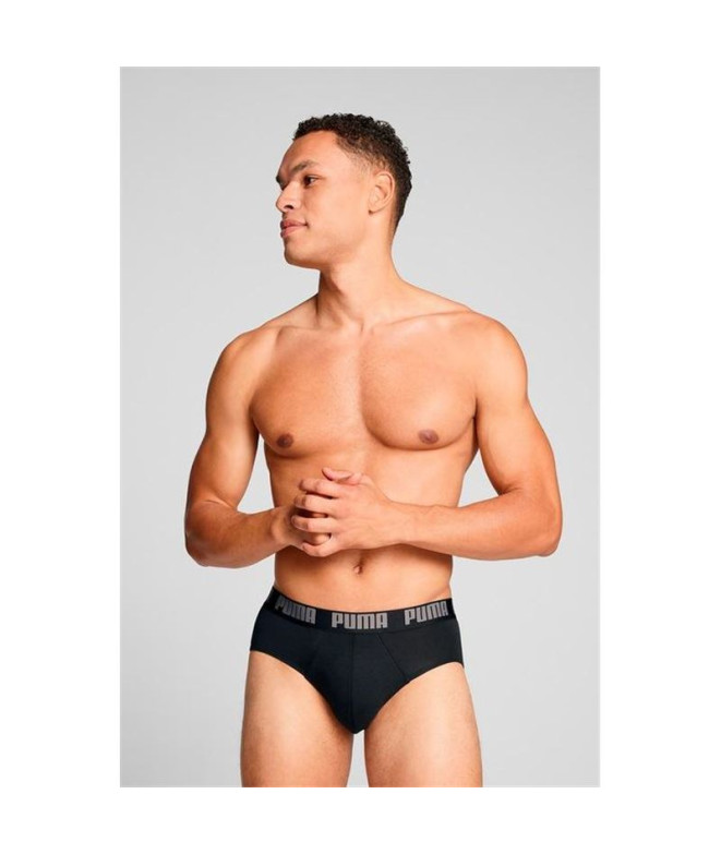 Cuecas da Puma Everyday 2P Homem Cinza/Preto