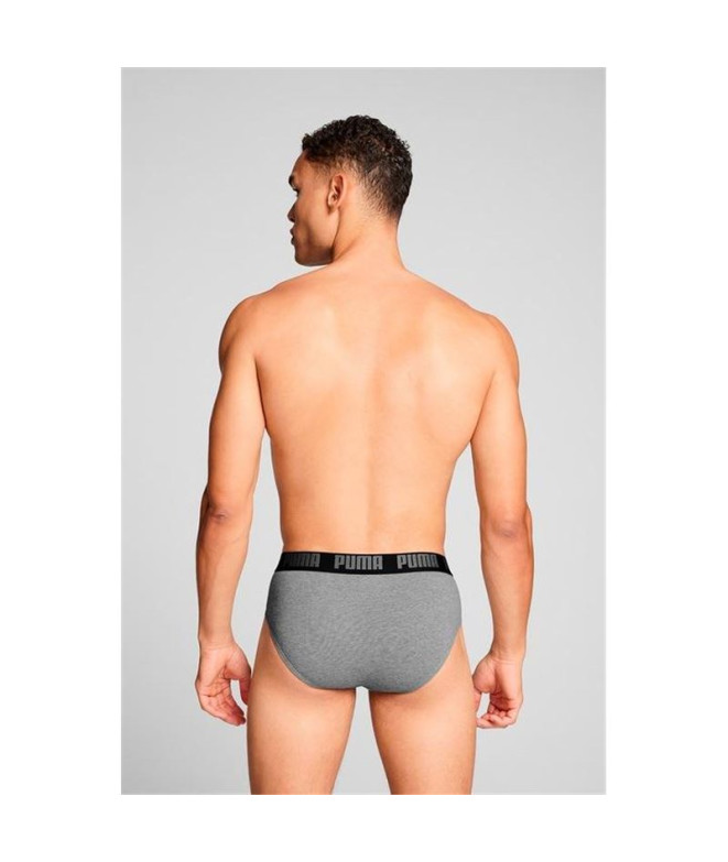 Calzoncillos de Puma Everyday 2P Hombre Gris/Negro
