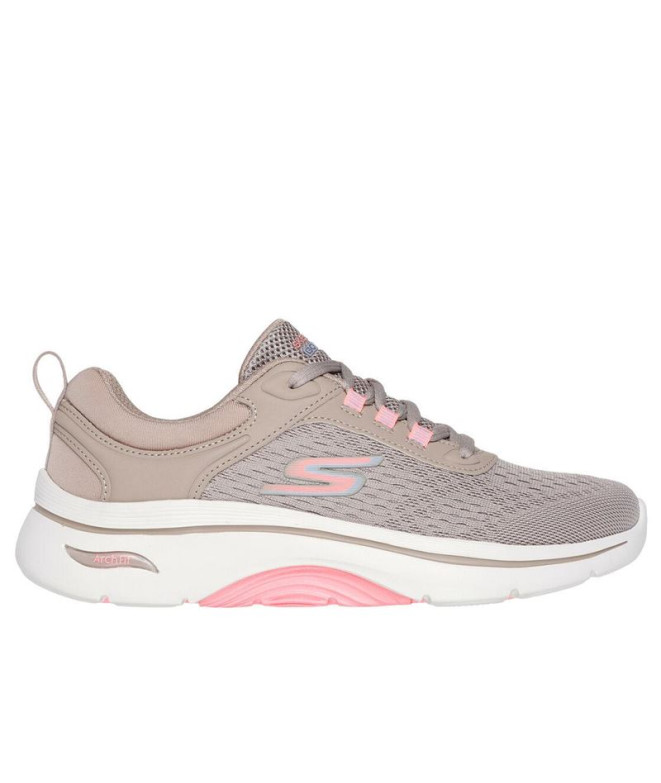 Chaussures Skechers Go Walk Arch Fit 2.0 Femme Beige