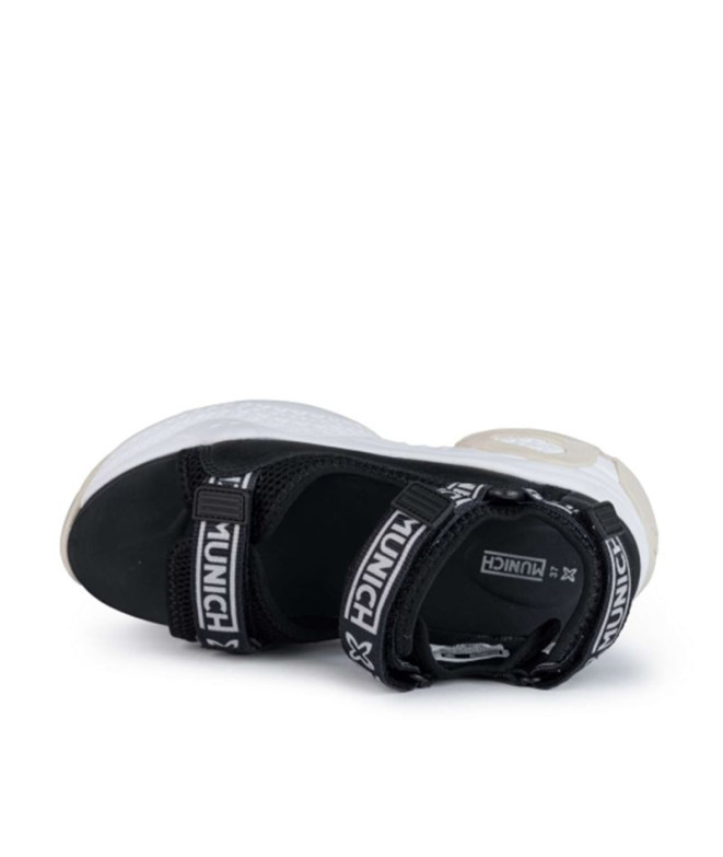 Sandalias Munich Areia 06 Negro Mujer