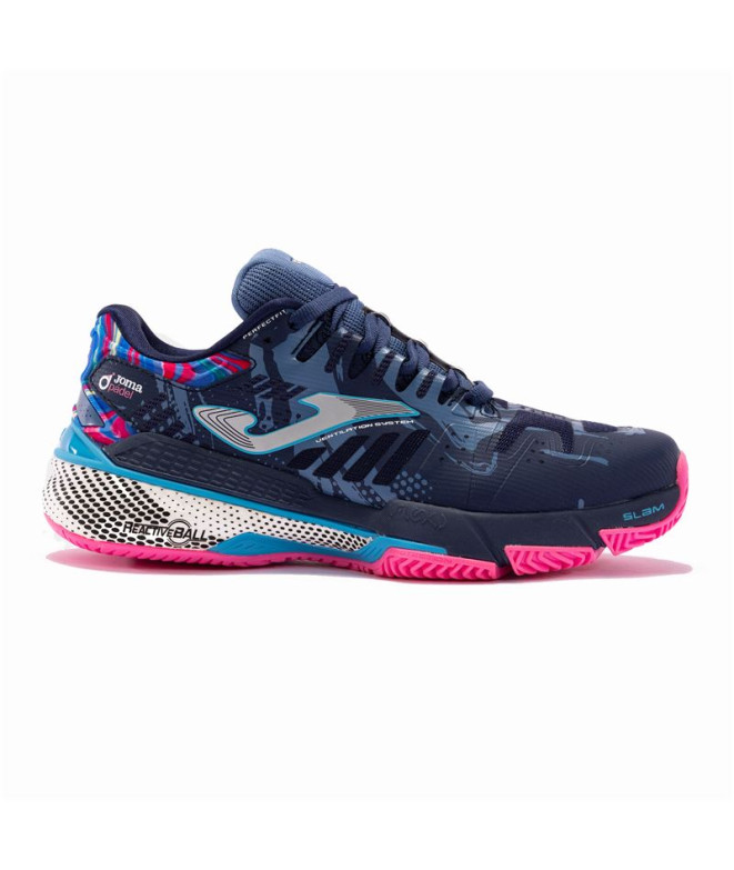 Chaussures par Tennis Joma Slam Lady 2403 Navy Pink Femme