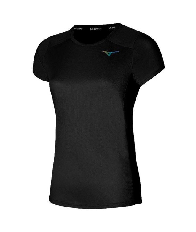 Camiseta Fitness Mizuno de Two Loop 88 Black Mulher