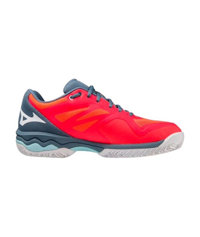 Chaussures Tennis Mizuno de Wave Exceed Light CC Coral Femme