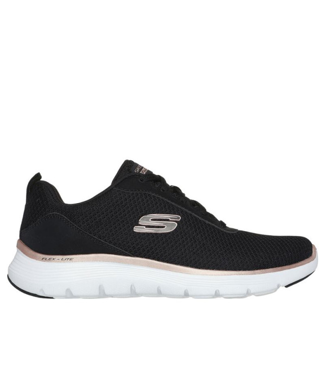 Sapatilhas Skechers Flex Appeal 5.0 Mulher Malha preta/Rose Gold Trim