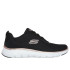Chaussures Skechers Flex Appeal 5.0 Femme Noir Maille/Rose Or Bordure