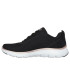 Chaussures Skechers Flex Appeal 5.0 Femme Noir Maille/Rose Or Bordure