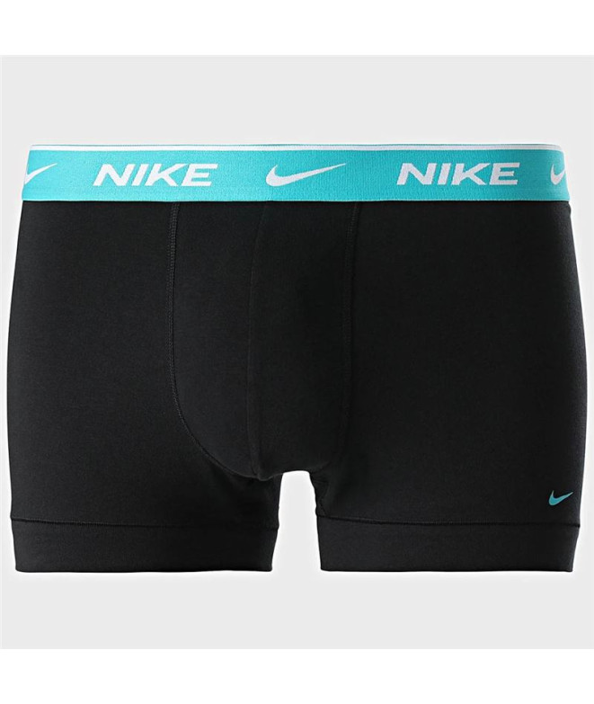 Cuecas Nike Trunk 3Pk Homem Preto/Verde