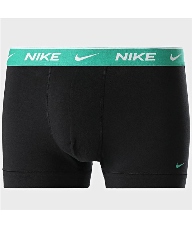 Slip Nike Trunk 3Pk Homme Noir/Vert