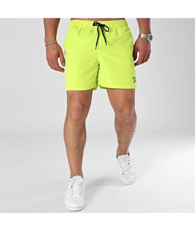 Fato de banho Reebok Yale Lima Neon Homem