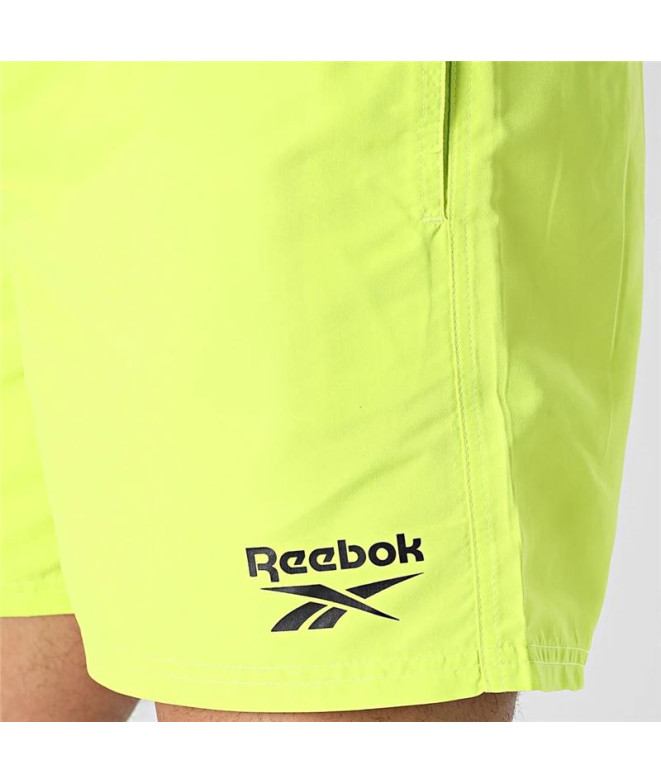 Fato de banho Reebok Yale Lima Neon Homem