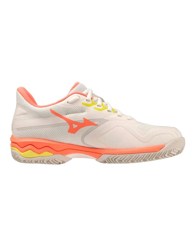 Chaussures par Pádel Mizuno Wave Exceed Light 2 CC White Femme