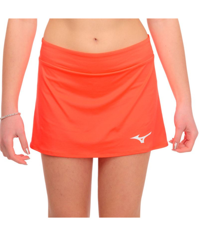Falda de Tenis Mizuno Flex Naranja Mujer