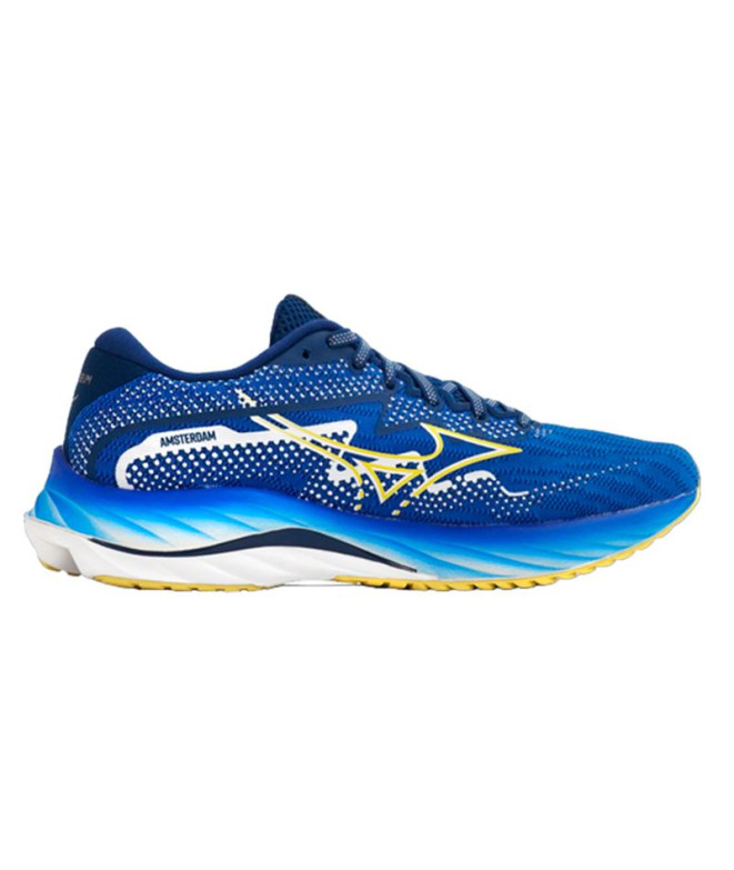 Chaussures Running Mizuno Rider de Wave 27 Amsterdam Blue