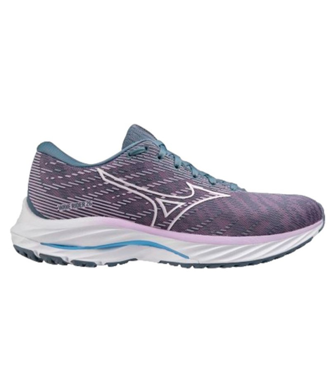 Chaussures Running Mizuno Rider de la vague 26 Lila Femme