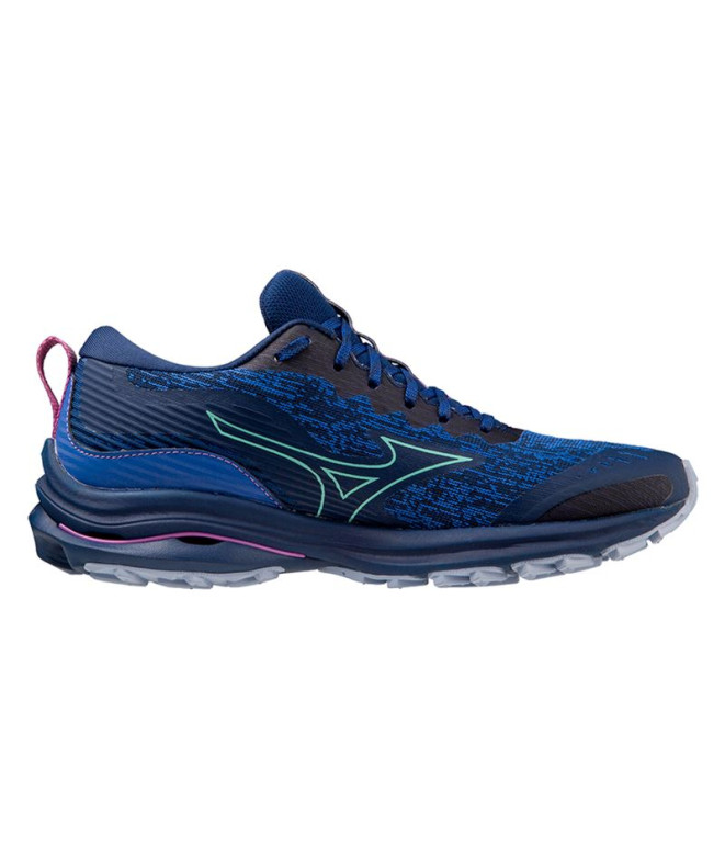 Sapatilhas de Trail Mizuno Wave Rider TT Azul Mulher