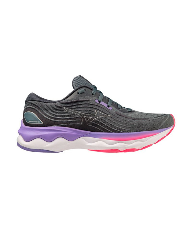 Chaussures par Running Mizuno Wave Skyrise 4 Grey Femme