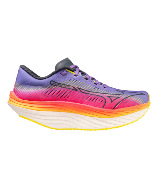 Chaussures par Running Mizuno Wave Rebellion Pro Fluor Pink Femme