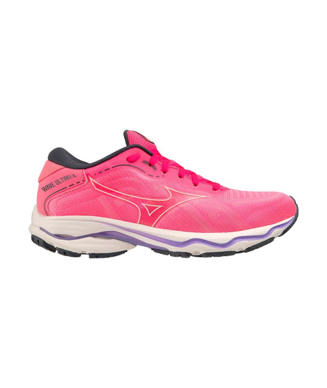 Chaussures par Running Mizuno Wave Ultima 14 Fluor Rose Femme