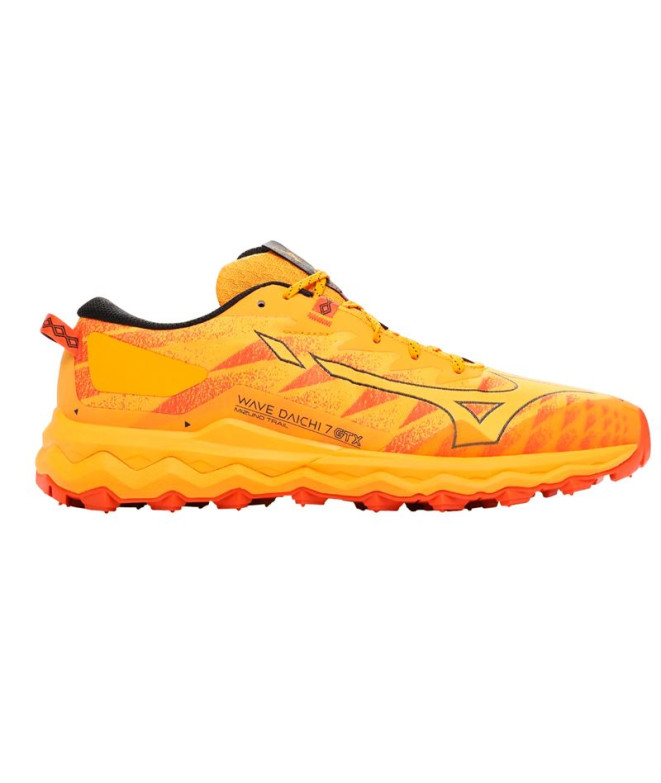 Chaussures Trail Mizuno de Wave Daichi 7 Gore-Tex Orange Homme