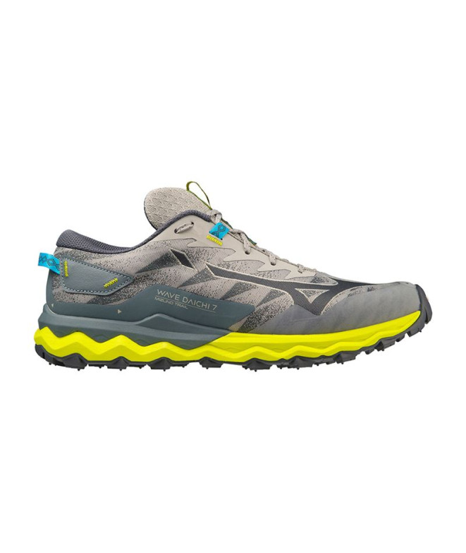 Chaussures Trail Mizuno de Wave Daichi 7 Gris Homme